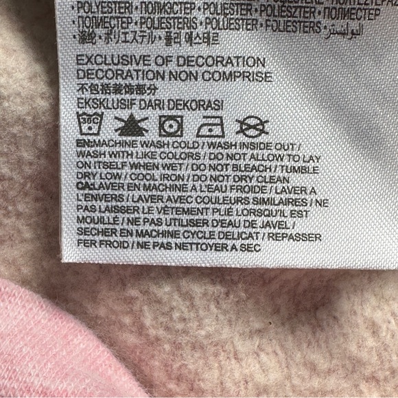 NWT Levis Baby Pink & Blue Jean Jacket Look Zipper Hoodie . Size 12 months - Picture 11 of 11